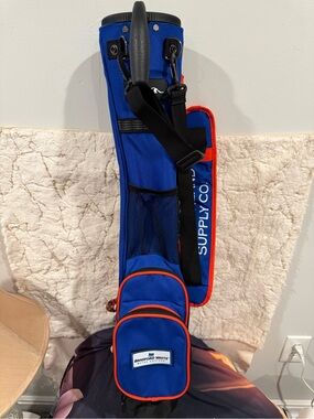 Blue and Red Men’s Golf Bag - Compact Carry Case
